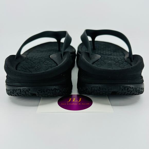 Hoka One One Men's Ora Recovery Flip Flop Thong Sandals Black Size 9/ 11 Women - Picture 6 of 11